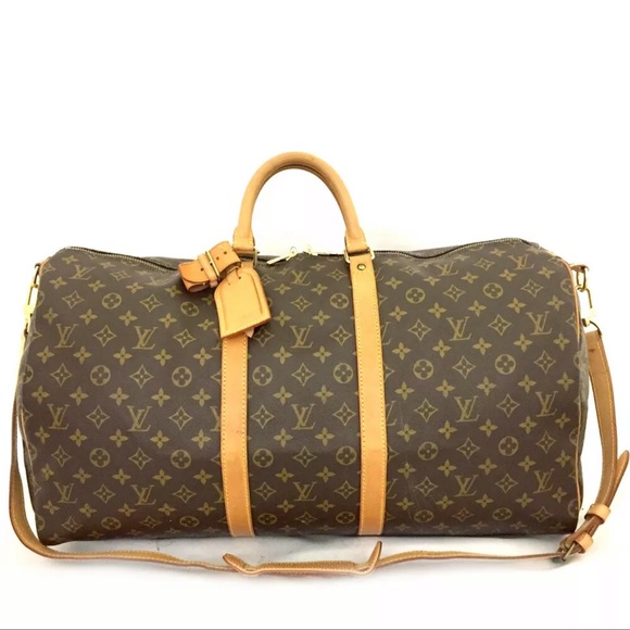 Louis Vuitton Handbags - Louis Vuitton Monogram Keepall Bandouliere Travel Bag +Luggage Tag+Strap…